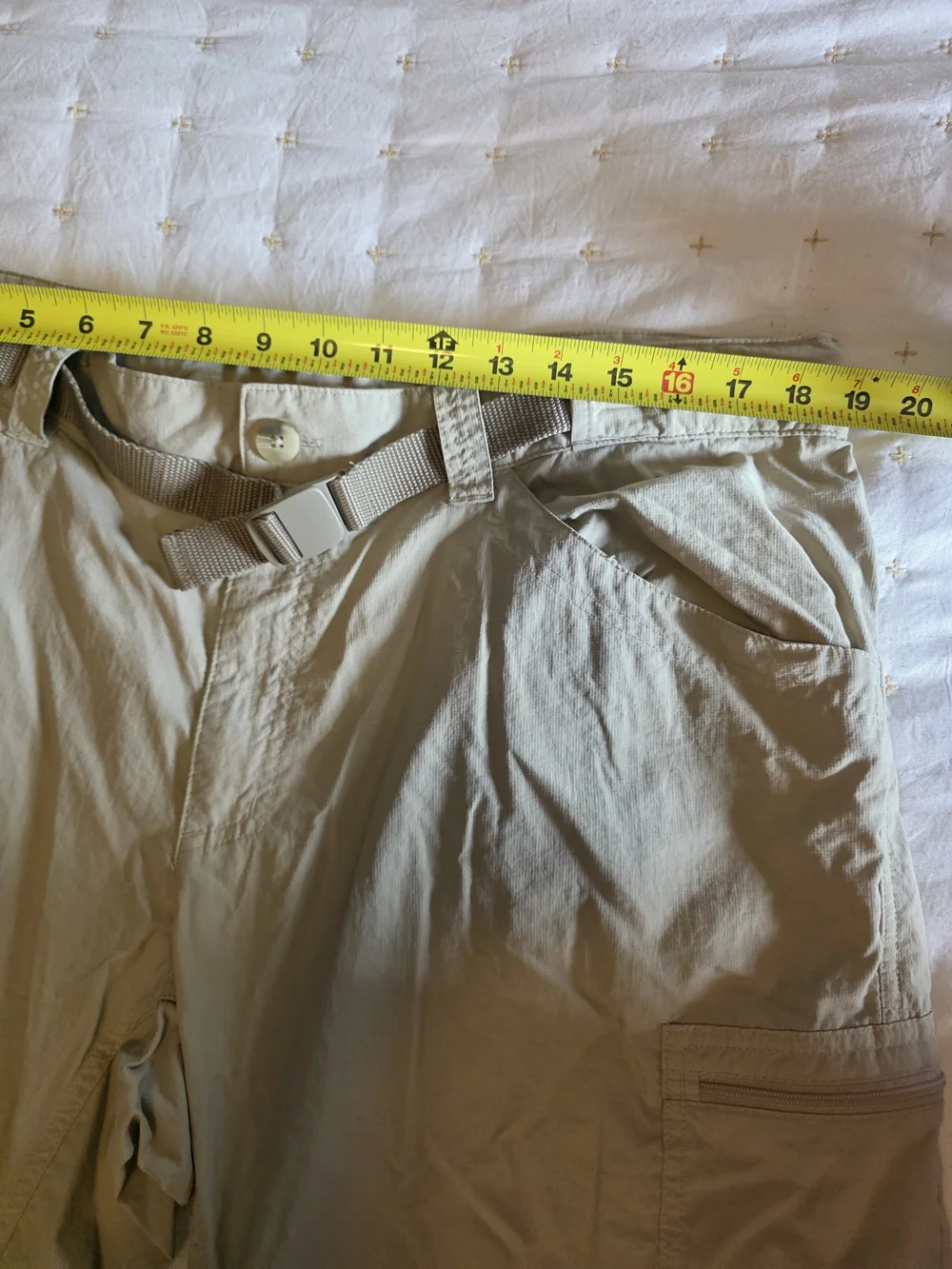 Columbia Men's Zip-Off Cargo‎ Hiking Pants - Light Tan